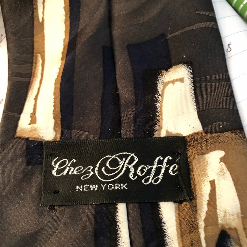 Chez Roffe silk tie - Picture 2 of 3